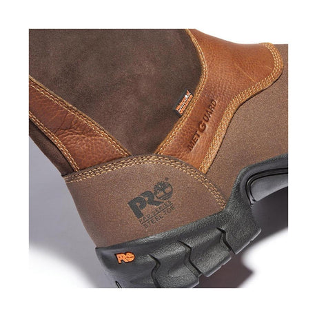 Timberland Pro Excave Steel-Toe Met Guard WP Pull-On Work Boot Brown 89652,DISCONTINUED,LOLA