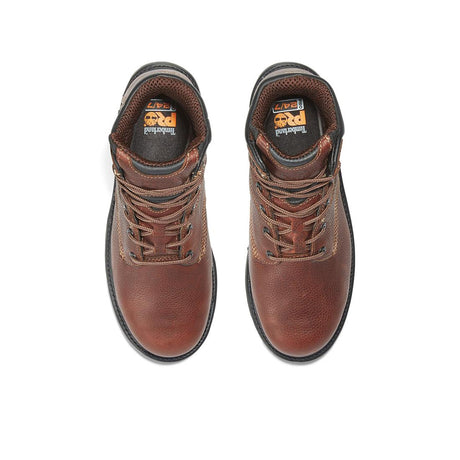 Timberland Pro Flexshield Img 6-Inch Steel-Toe Work Boot Brown Front-upper View