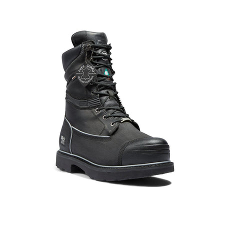 Timberland Pro Gravel Pit Img 10-Inch Waterproof Steel-Toe Work Boot Sp Ins 400G Black korn, TB153531 Angled Image 2