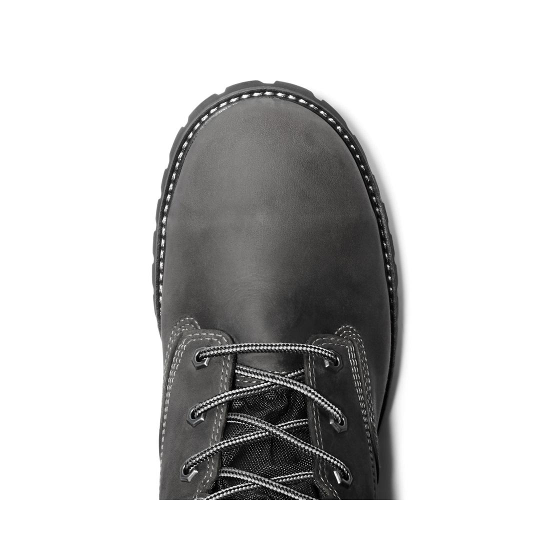 Timberland Pro Gritstone 6 Inch Steel-Toe Work Boot Black Front-upper View