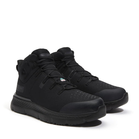 Timberland Pro Intercept Puncture Resistant Steel Toe Work Boots – Black Ripstop Front-upper View