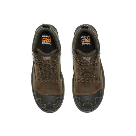 Timberland Pro Magnitude 6 Inch Composite-Toe Waterproof Work Boot Brown Front-upper View