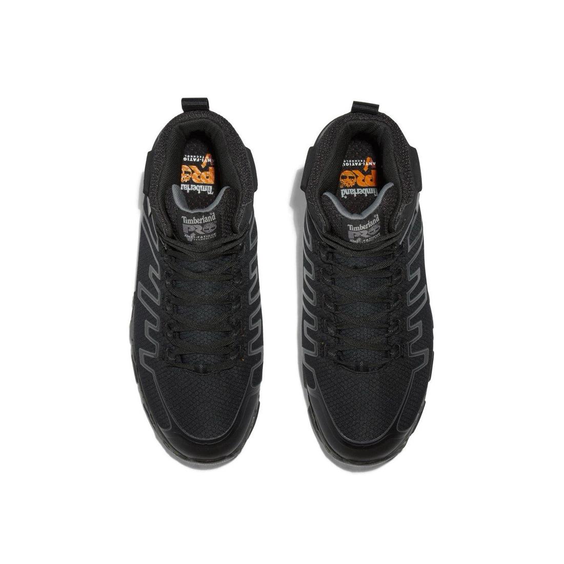 Timberland Pro Powertrain Sport Alloy-Toe Met Guard Work Boot Black Front-upper View