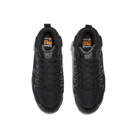 Timberland Pro Powertrain Sport Alloy-Toe Met Guard Work Boot Black Front-upper View