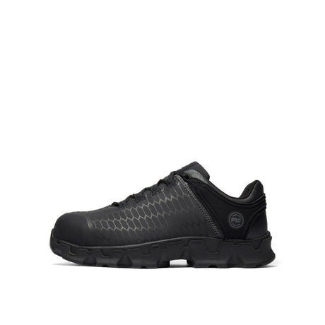 Timberland Pro Powertrain Sport Alloy-Toe Work Shoe Black A1Q3F Lateral View