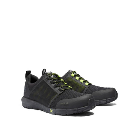 Timberland Pro Radius Composite-Toe Work Shoe Black/Yellow A27X5 Both Front View