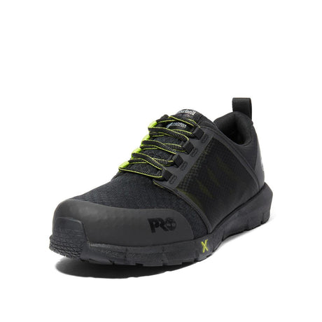 Timberland Pro Radius Composite-Toe Work Shoe Black/Yellow A27X5 Front View
