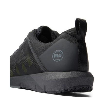 Timberland Pro Radius Composite-Toe Work Shoe Black/Yellow A27X5 Heel View