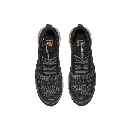 Timberland Pro Radius Knit Composite-Toe Work Shoe Fp Csa Black Grey Front-upper View
