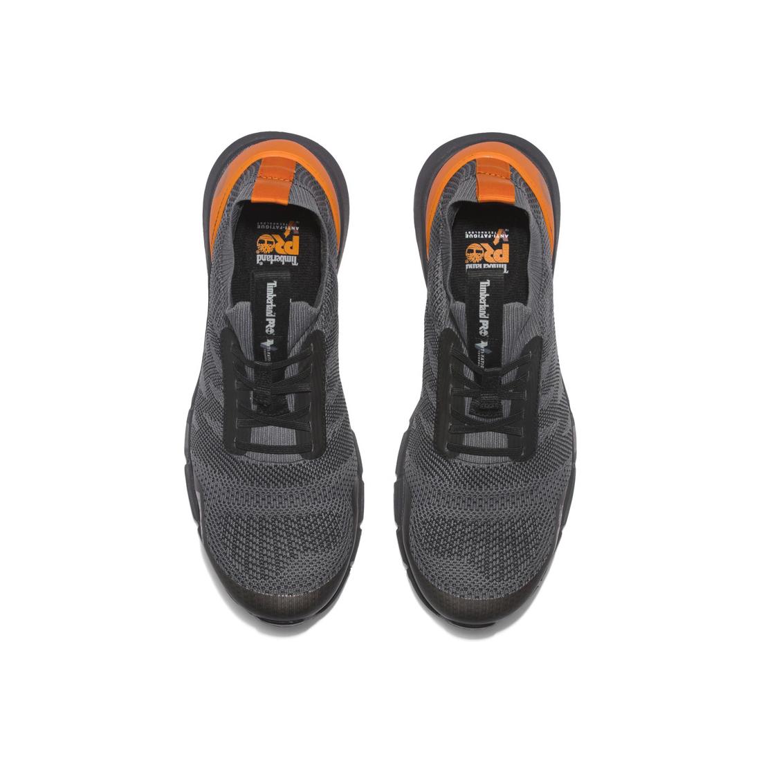 Timberland Pro Radius Knit Composite-Toe Work Shoe Grey Front-upper View