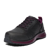 Timberland Pro Reaxion Women’s Composite Toe Work Shoes – Black/Purple A2174 front View
