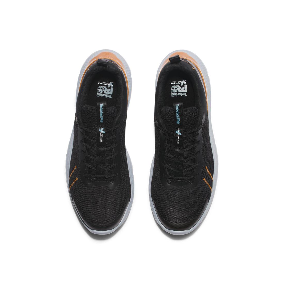Timberland Pro Setra Composite-Toe Work Shoe Black/Grey Front-upper View