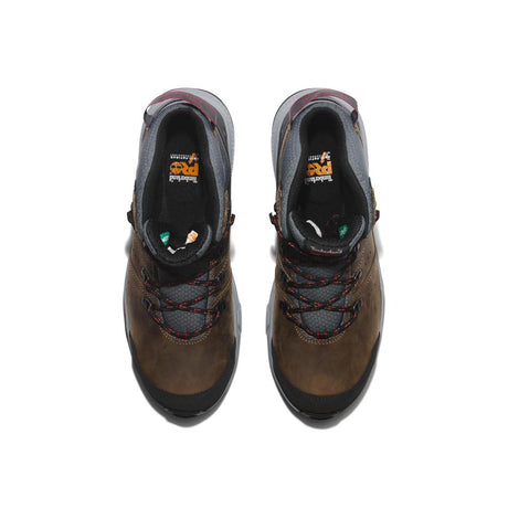 Timberland Pro Switchback 6 Inch Composite-Toe Waterproof Work Boot Brown/Grey Front-upper View