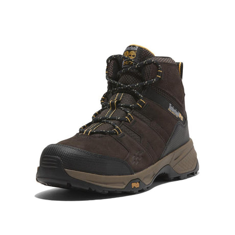 Timberland Pro Switchback Lt 6 Inch SD10 Steel-Toe Work Boot Brown/Yellow A617F,DISCONTINUED,LOLA