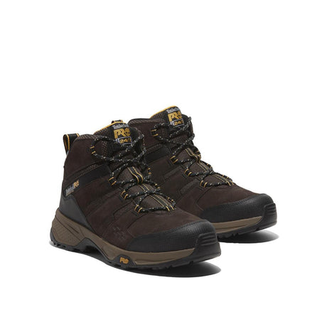 Timberland Pro Switchback Lt 6 Inch SD10 Steel-Toe Work Boot Brown/Yellow A617F,DISCONTINUED,LOLA