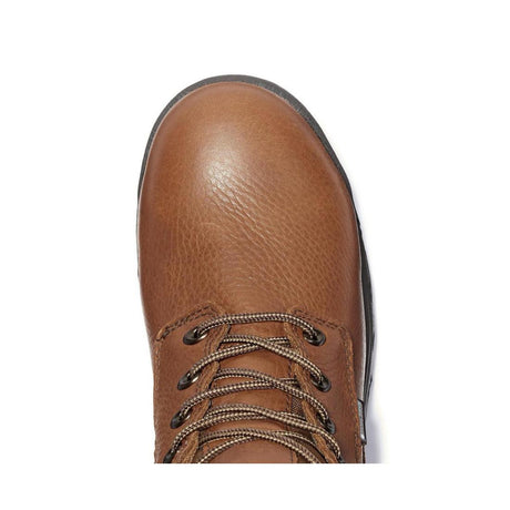 Timberland Pro Titan 8 Inch Alloy-Toe Waterproof Work Boot Medium Brown Front-upper View