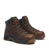Timberland Pro Titan EV Waterproof Composite Toe Work Boots – Dark Brown Front-upper View
