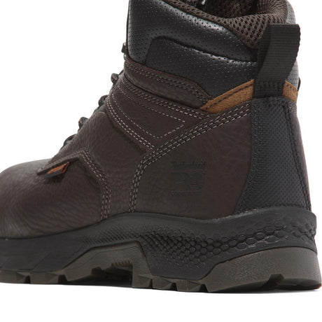 Timberland Pro Titan® EV Women's Interanal Met Guard 6-Inch Composite-Toe Work Boot Brown A6377 Heel View