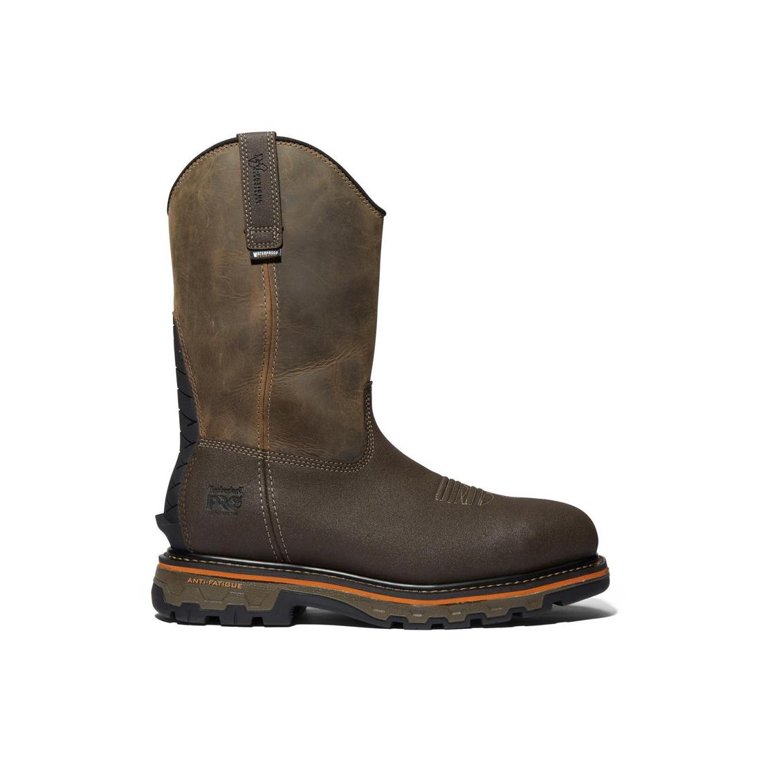 Timberland Pro-True Grit Pullon Nt Waterproof Brown-Steel Toes-1