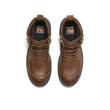 Timberland Pro Whitman 6-Inch Waterproof Full Grain Boot Medium Brown Front-upper View