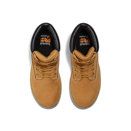 Timberland Pro Women's Direct Attach 6 Inch Waterproof Ins 200G Boot Wheat Front-upper View