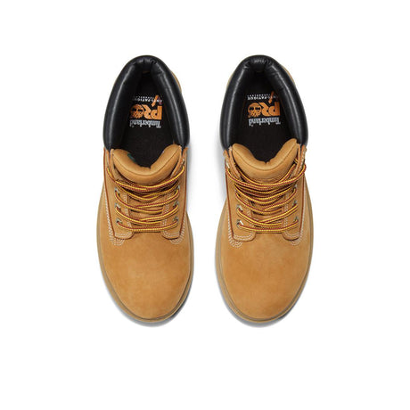 Timberland Pro Women's Direct Attach 6-Inch Waterproof Steel-Toe Work Boot Ins 200G Wheat Front-upper View