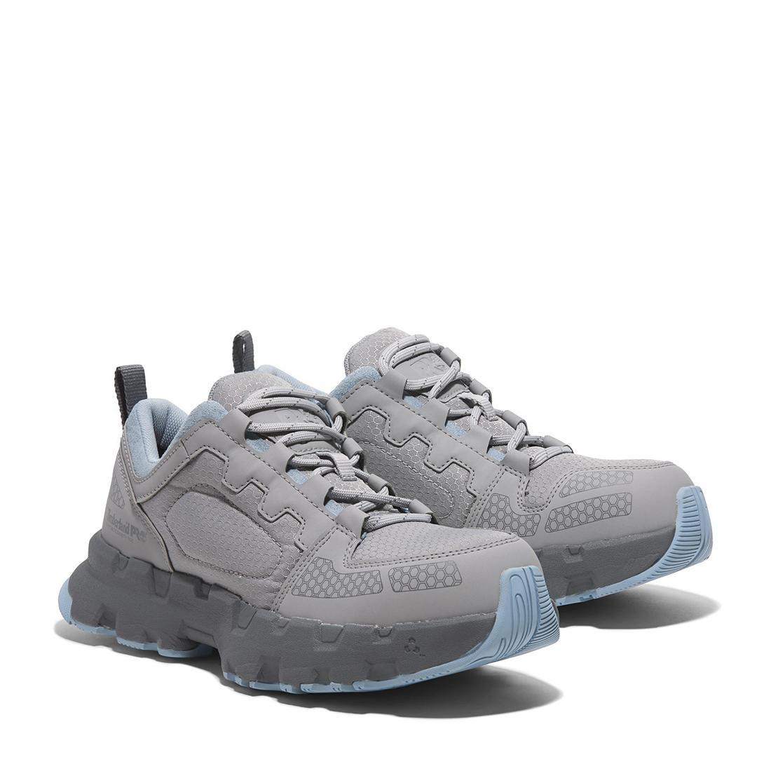 Timberland Pro Women's Powertrain Ev Composite-Toe Work Shoe Gray A5Z87 Both View