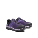 Timberland Pro Women's Powertrain Sport Alloy-Toe Work Shoe Black/Purple A1H1S Both View