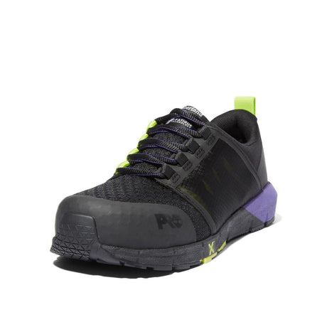 Timberland Pro Women's Radius Composite-Toe Work Shoe Black/Purple A2844,DISCONTINUED,LOLA
