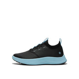 Timberland Pro Women's Solace Max Soft-Toe Slip-On Shoe Black/Blue A5YQB,DISCONTINUED,LOLA