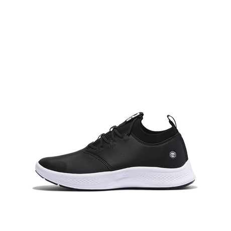 Timberland Pro Women's Solace Max Soft-Toe Slip-On Shoe Black/White A5WCY,DISCONTINUED,LOLA