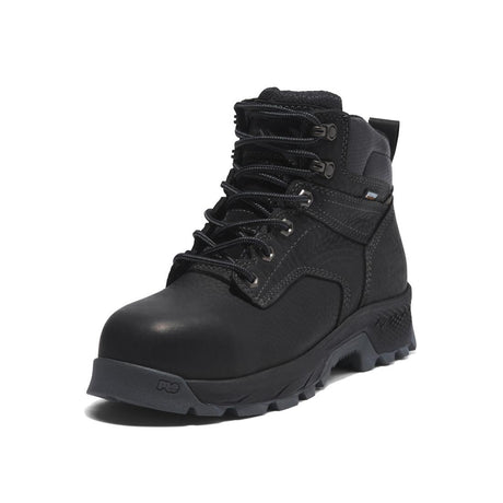 Timberland Pro Women's Titan EV 6 Inch Composite-Toe Waterproof Work Boot Black A5WUY Front View