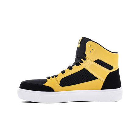 Volcom Evolve Composite-Toe High Top Work Boot Black/Yellow VM30237 Medial Image