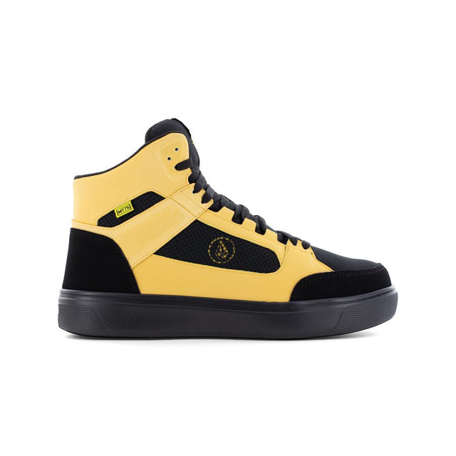 Volcom Evolve Composite-Toe Met Guard High Top Work Boot Black/Yellow VM30239 Hero Image