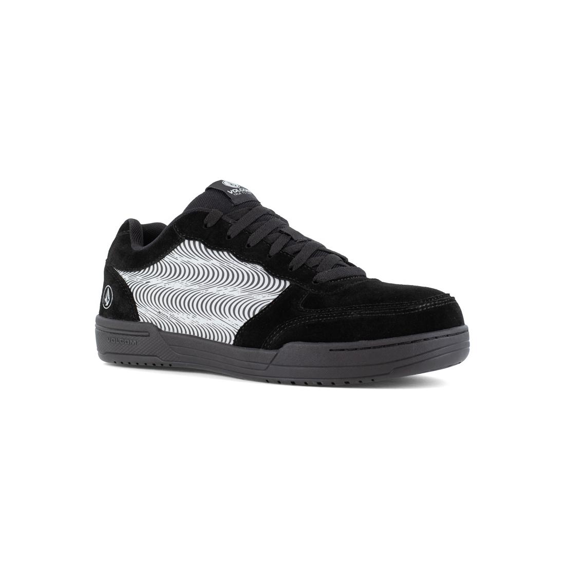 Volcom Hybrid Composite-Toe Wedge Sole Work Shoe Black Grey VM30361 Lateral Image