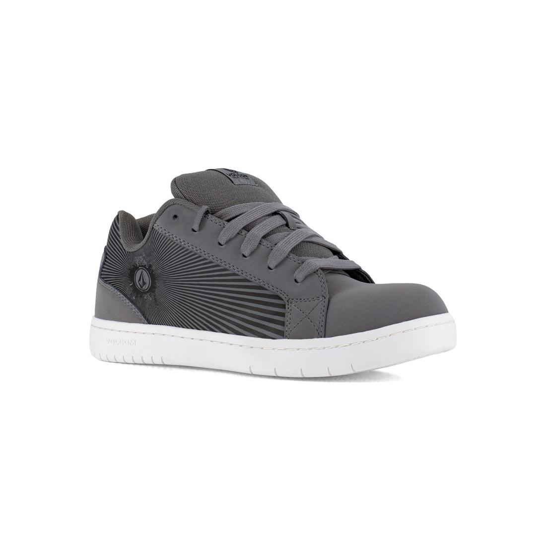 Volcom Stone Op Art Composite-Toe Work Shoe Grey VM30592 Lateral Image