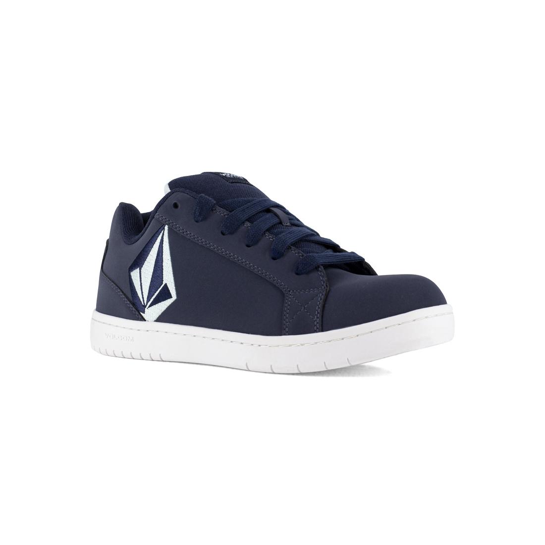 Volcom Stone Composite-Toe Work Shoe Blue Navy VM30486 Lateral Image