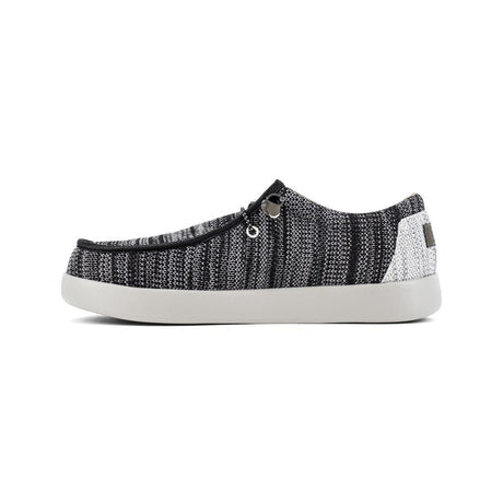 Volcom Women’s Chill Composite-Toe Casual Work Shoe Black/White VM30809F Medial Image