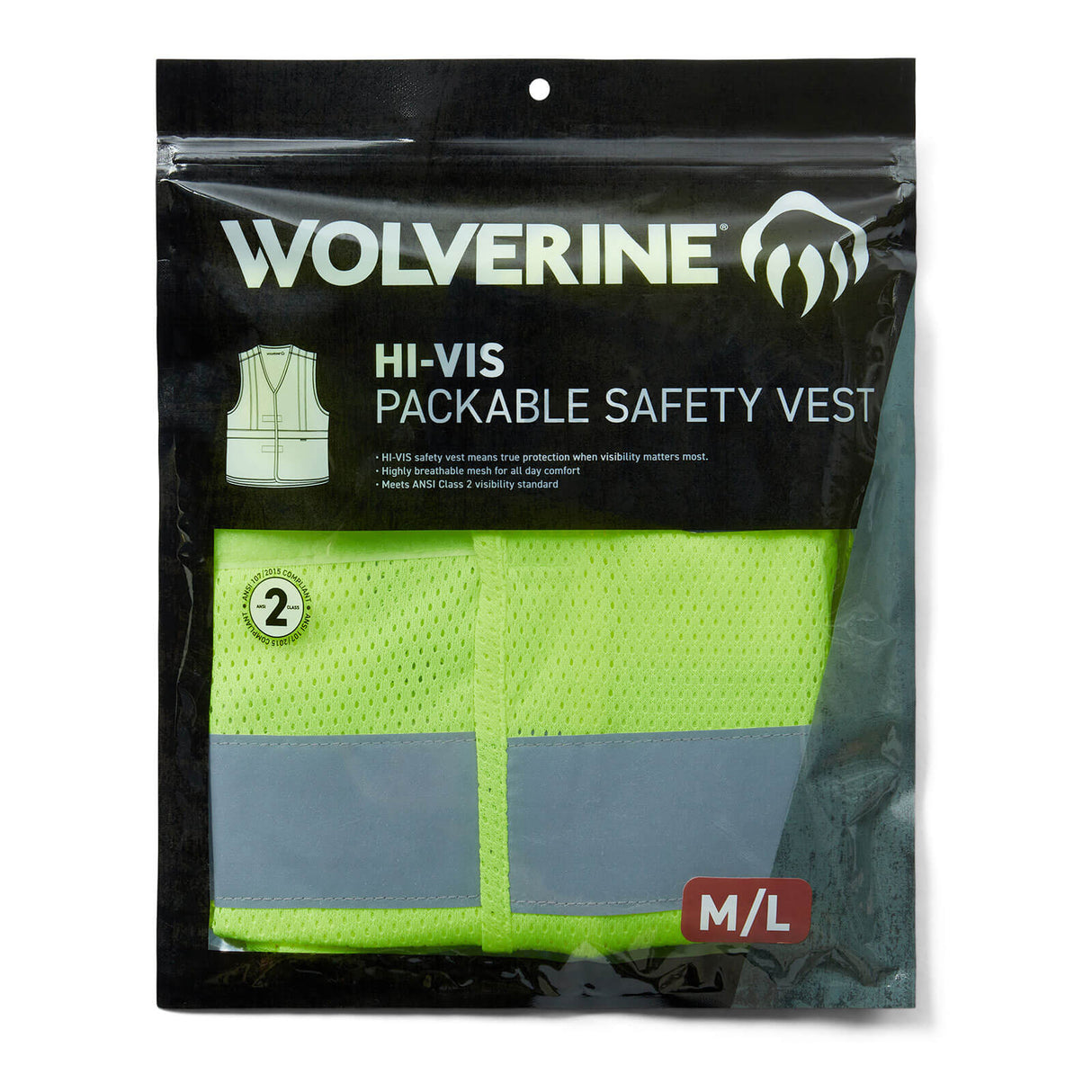 Hi Vis Pkgd Safety Vest