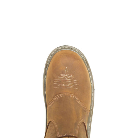 Wolverine Raider DuraShocks® Western Waterproof Soft Toe Pull-On Wellington Work Boot W220038 Upper Image