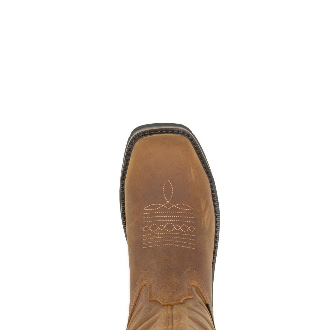 Wolverine Rancher Flag LX Steel-Toe Pull-On Wellington Work Boot Brown Steel-Toe,W241184 Upper Image