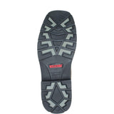 Wolverine Rancher Soft-Toe Pull-On Wellington Square Toe Work Boot Dark Brown/rust steel toe,W10704 Upper Image