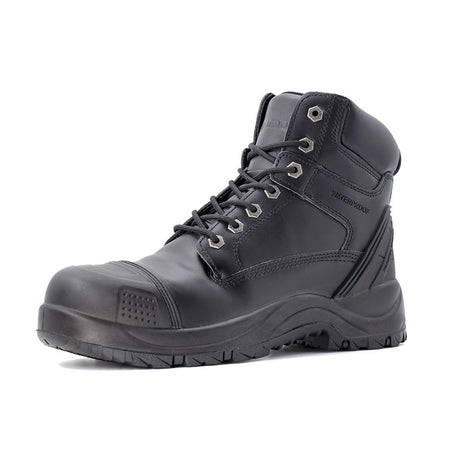 Zanco-6" Composite-Toe Work Boots Waterproof Black-Steel Toes-3