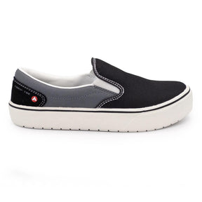 Airwalk Venice Canvas Slip-On Women’s Composite Toe Work Shoes – Black/Castle Rock 1