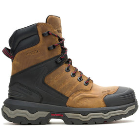 Wolverine Alpha Infinity 8" CarbonMax Work Boot Dark Tan Profile View