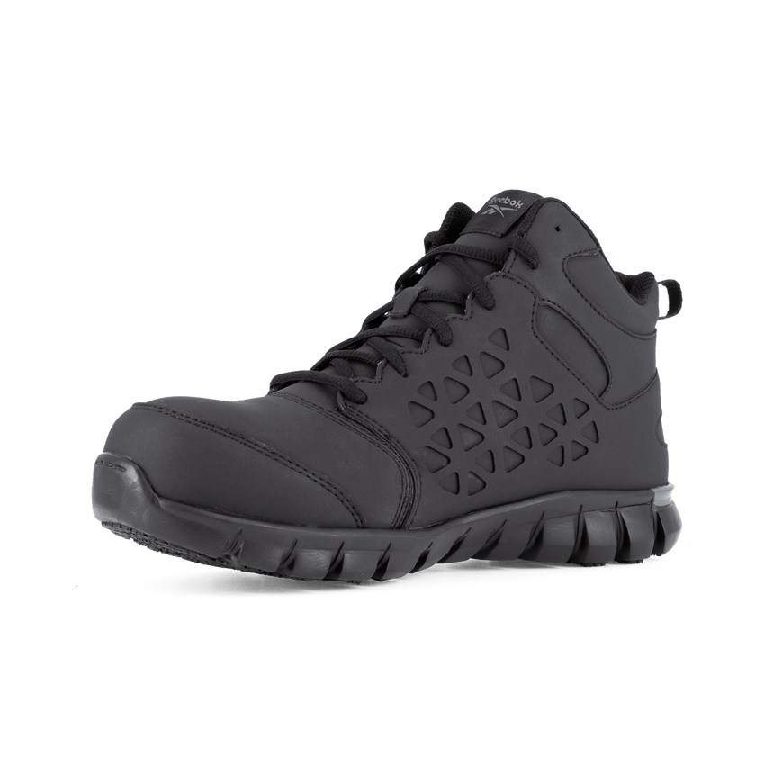 Women's Sublite Cushion Composite-Toe Mid Work Boot Black