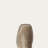 Ariat Anthem Deco Square Toe Composite Toe Work Boot in Brown Bomber, toe view