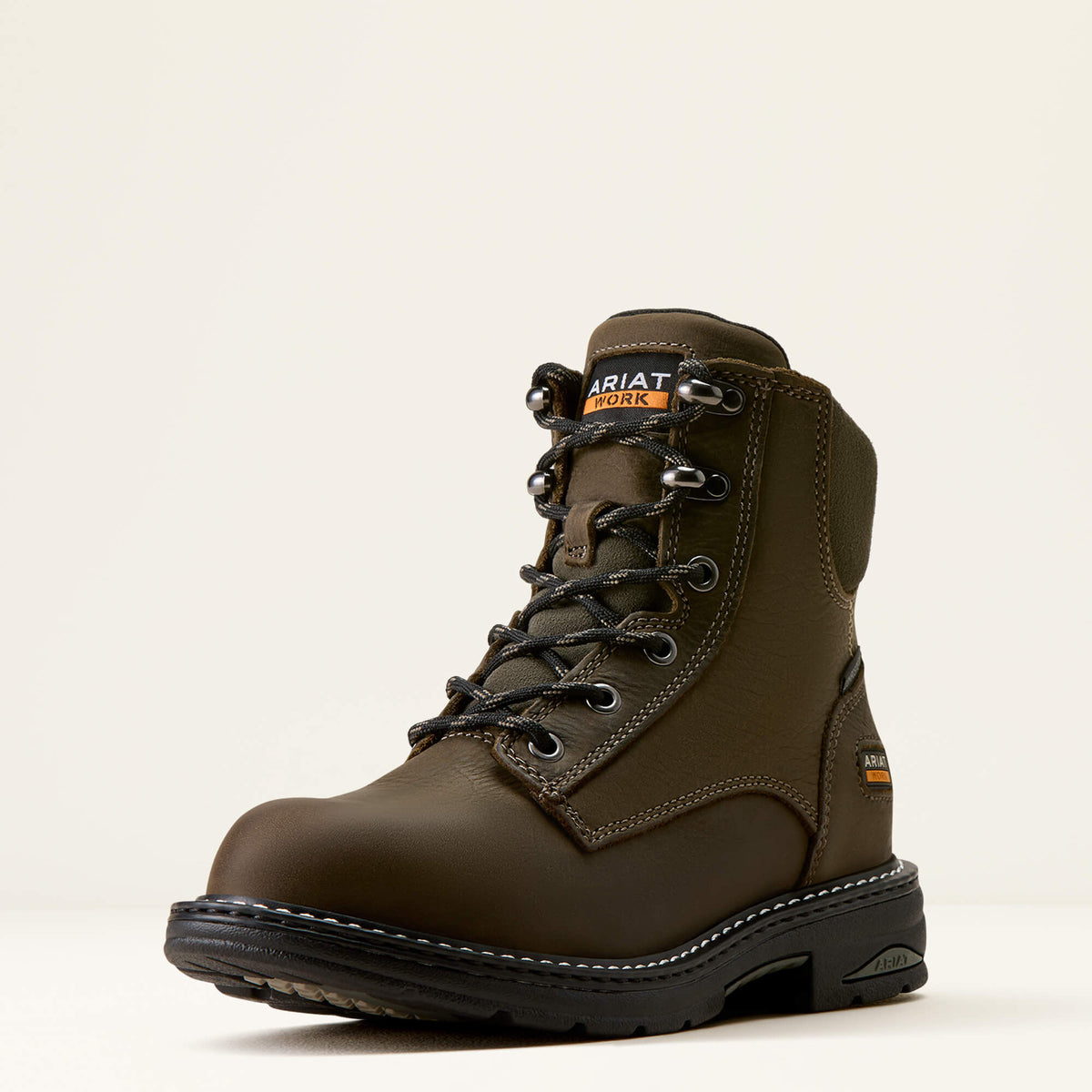 Ariat Casey 6" Composite Toe Work Boot in Shadow, three-quarter front view