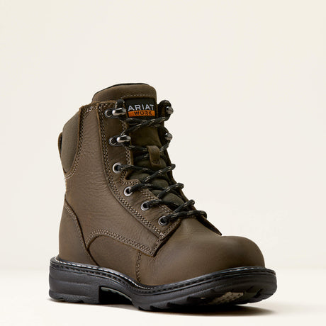 Ariat Casey 6" Composite Toe Work Boot in Shadow, medial view