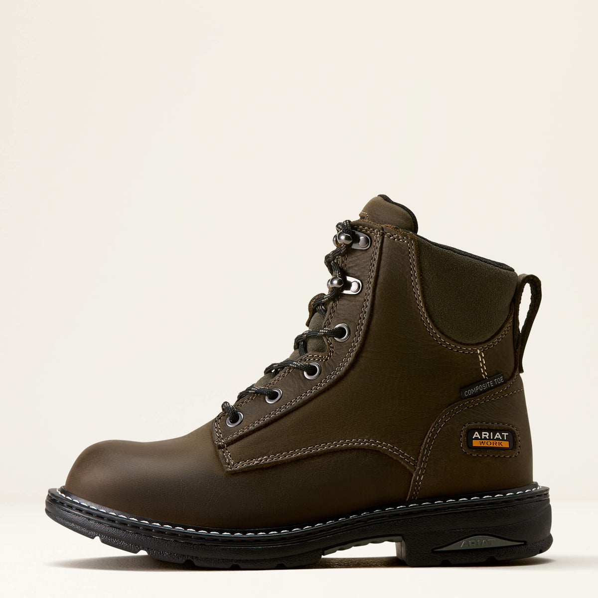 Ariat Casey 6" Composite Toe Work Boot in Shadow, side view